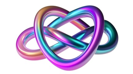 Colorful line, 3d render