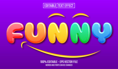 Wall Mural - funny editable text effect