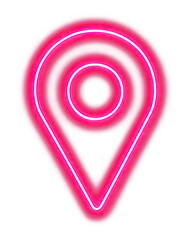 Poster - PNG A pin light neon background.