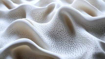 Wall Mural - textured white surface with light, subtle shadowing creating depth without distraction