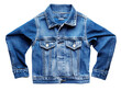 © Ivan - a blue denim jacket with a white background