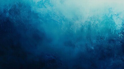 Poster - Stunning blue abstract background with rich texture and bold brush strokes fading to white at the top, featuring shades of turquoise, teal, and azure. Perfect for adding artistry to any project