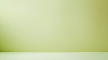 Poster - Step into a vibrant green room with a pristine white floor, offering a clean and bright backdrop for showcasing products in a modern, trendy, and stylish environment