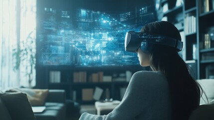Aufkleber - a high-tech future of internet communication where users engage through holograms and real-time data