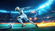 © TopMedia - Futuristic Robot Soccer Player in Action
