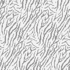 Aufkleber - Abstract halftone band white zebra skin pattern. Black strip animal jungle texture zebra dotted background.