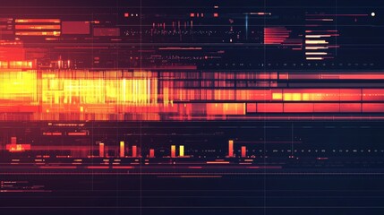 Wall Mural - Modern Flat Design Project Timeline Illustration