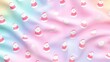 © Yuan - Seamless pastel pattern with small Santa Claus icons on a soft gradient background, perfect for festive holiday designs and decorations.