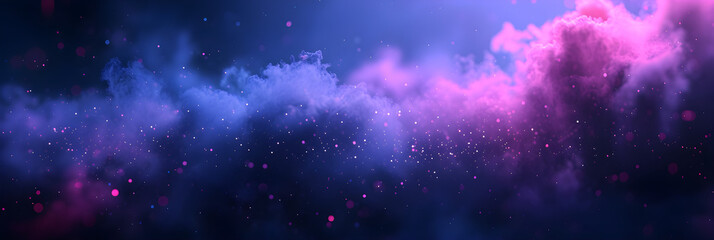  Abstract blurred bokeh background with blue and purple dust 