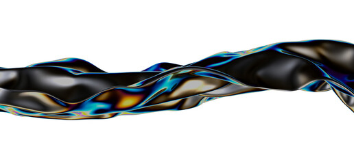 Aufkleber - Radiant Chromatic Palette: An Enchanting 3D Journey of Colors
