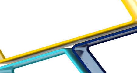 Poster - Color Blend Rainbow Trendy Low Poly BG Design PNG