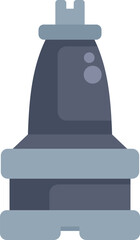 Poster - illustration of a car part, a suspension system shock absorber absorbing bumps on the road