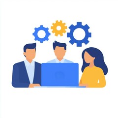 Poster - Team Collaboration with Digital Tools in Office Setting