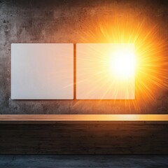 Poster - Modern Workspace with Whiteboards in Digital Integration