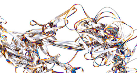 Aufkleber - Abstract colorful liquid swirl A symphony of color in motion