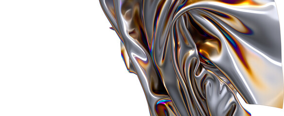 Poster - Abstract colorful liquid swirl A symphony of color in motion