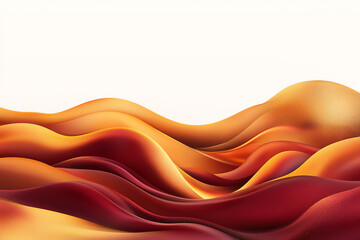 Wall Mural - Exploring the fluidity of warm tones in abstract landscapes an artistic journey through flowing forms