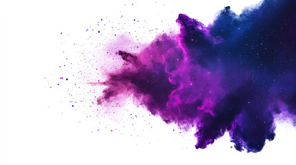 Wall Mural - Exploring the cosmic palette a vivid dance of purple and black hues in abstract art