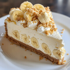 Wall Mural - Banana Pudding Crunch Cheesecake
