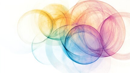 Poster - An artistic interpretation of quantum superposition with a swirling vortex of light and color representing different potential states of a particle