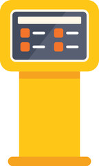 Poster - parking meter is showing time remaining for paid parking slot on digital display