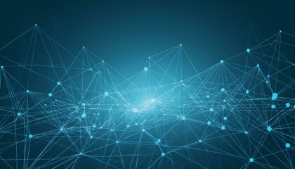 Poster - Abstract geometric connect lines and dots.Simple technology graphic background