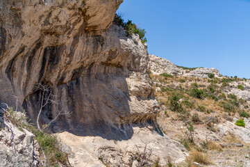 Wall Mural - Rock formation near Carry-le-Rouet