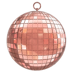 Wall Mural - aesthetic disco png ball, 3d festive decoration illustration on transparent background
