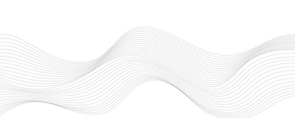 Wall Mural - Wave lines vector illustration. Curve wave seamless pattern. Line art striped graphic template.	
