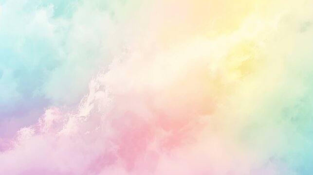 A pastel background featuring shades of light yellow, mint green, and lavender