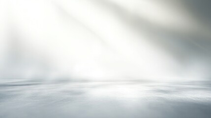 Poster - White and silver gradient shifts smoothly, creating a peaceful and serene backdrop, ideal for calming backgrounds or elegant, minimalist designs.
