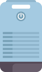 Poster - Modern air purifier showing air quality information on its display