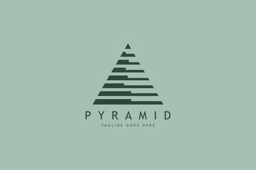 creative logo minimal pyramid triangle vector design