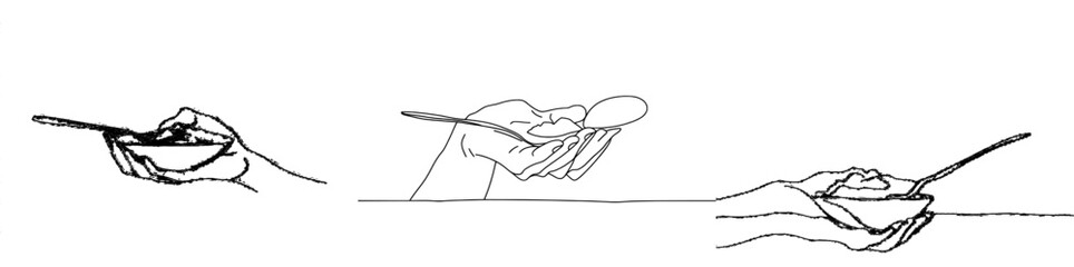 Poster - Illustration of hands pouring oil for a spa treatment. Contemporary illustration of hands pouring oil for a spa treatment.