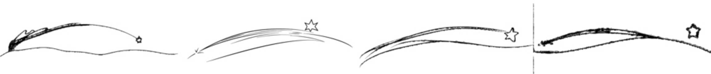 Leinwandbilder - A doodle star illustration in the continuous line arts style