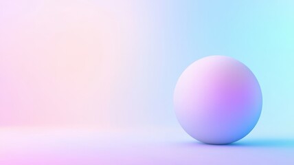 Poster - Abstract 3D Sphere with Gradient Colors