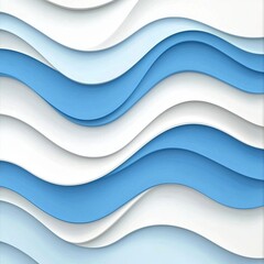 Poster - Abstract Light Waves in Clean 3D Render Design