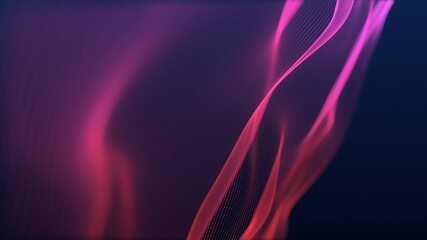 Poster - Dynamic Colorful Waves of Light Created in an Engaging Abstract Design and Conceptual Format