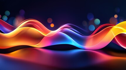 Poster - Colorful Wave Visualization of Electromagnetic Frequencies