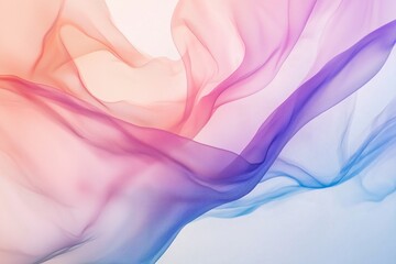 Aufkleber - Abstract colorful fabric flowing in wind soft and delicate