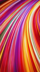 Poster - Abstract background with colorful speed motion lines vertical format