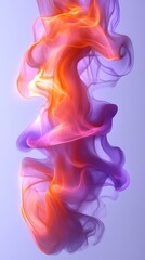Poster - Fluid Minimalist Design with Flowing Shapes