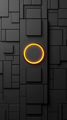 Poster - minimalist design with striking circular element