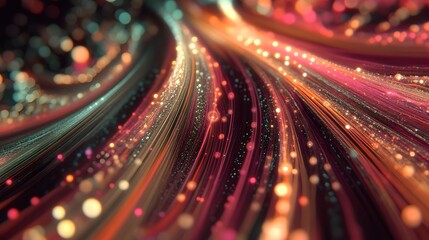 Poster - A tense, high-contrast glowing network of abstract shapes, visualizing the competitive nature of AI model performance, 4K resolution