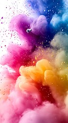 Poster - Abstract Representation of a Colorful Space Concept