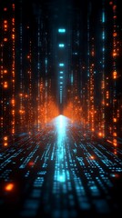 Poster - Abstract Representation of Binary Code in a Digital Space