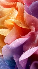 Poster - Abstract Raindrops on Colorful Petals