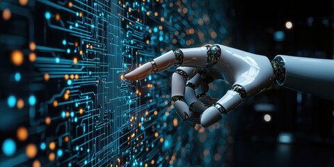 Leinwandbilder - A state-of-the-art information retrieval system powered by AI search engines, enabling users to navigate vast databases effortlessly.