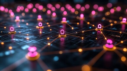 Aufkleber - Abstract Representation of Artificial Intelligence Network