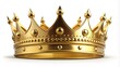 © Latsamee - Royal gold crown isolated on white background low angle